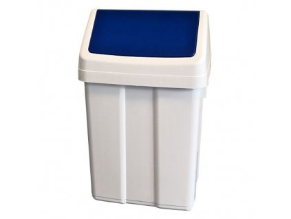 Plastový odpadkový koš s klapkou Patty 25l. modrý