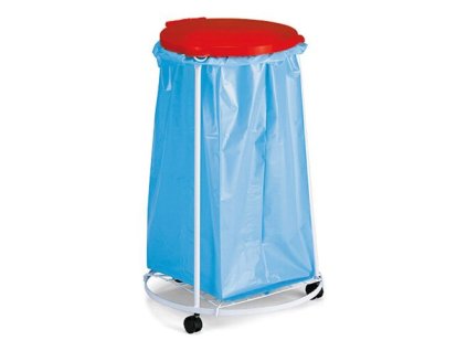 vyr 48787620 6 1 pojizdny stojan s barevnym vikem na odpadkove pytle cervene