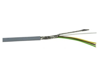 Kabel datový stíněný LiYCY 4x0.14 qmm, role 100m