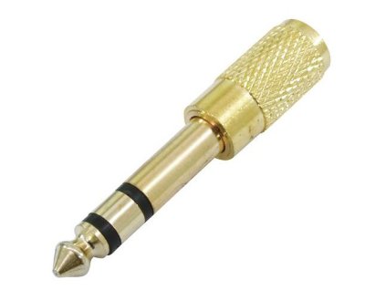 Omnitronic redukce, Jack 6,35 mm zástrčka stereo - Jack 3,5 mm zásuvka stereo, balení 10ks