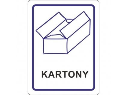 Samolepka kartony 120x160 mm