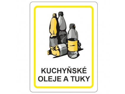 Samolepka kuchyňské oleje a tuky 120x160 mm