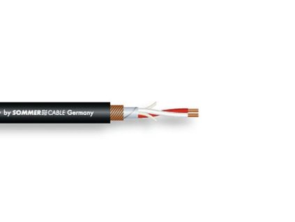 Sommer Cable DMX kabel BINARY FRNC, 2x0,34 mm, černý, 100m cívka