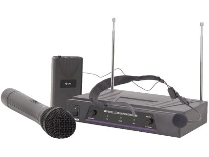 QTX VHN2, 2-kanálový bezdrátový mikrofonní set 173,8 MHz / 174,8 MHz