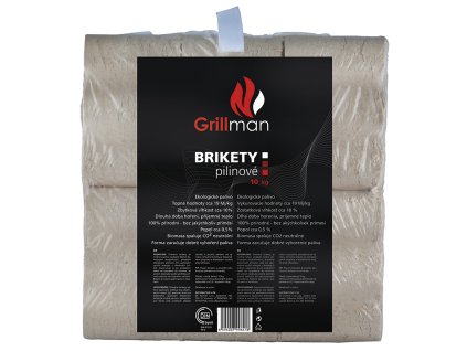 GRILLMAN Dřevěné brikety 10 kg