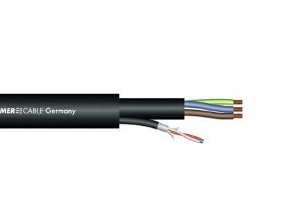 Sommer Cable SC-Monolith Power DMX kabel, 1x2x0,25 mm + 3x1,5 mm, 100 m role