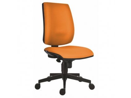 Pracovní židle s vysokým opěrákem FLUTE oranžová