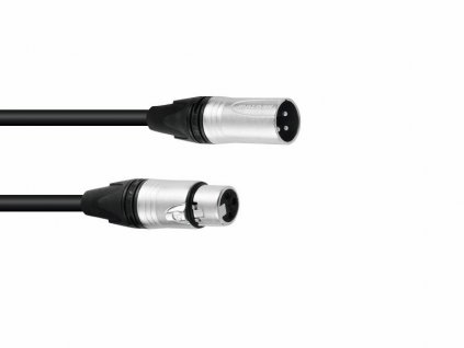 Sommer cable DMX cable XLR 3pin 3m bk Neutrik