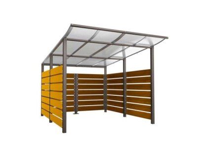 Přístřešek pro kontejnery Modulo – 3,4 m Dub