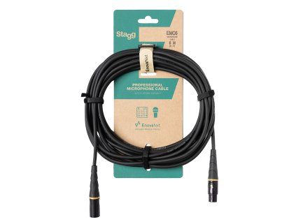 Stagg EMC6, mikrofonní kabel XLR/XLR, 6m