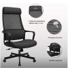 Kancelářská židle se síťovaným opěrákem – FARO – Černá