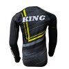 Rashguard s dlouhým rukávem KING Blade - černá/neon M (Velikost M)