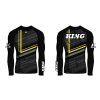 Rashguard s dlouhým rukávem KING Blade - černá/neon M (Velikost M)