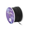 Omnitronic mikrofonní kabel, 2x0,22 mm, stíněný, černý, 100 m cívka