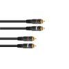 Omnitronic Stereo audio kabel s RCA konektory 2x2 1,5m