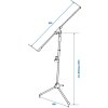 Mikrofonní stojan Profi, černý max. výška 220cm
