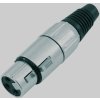 Omnitronic XLR zásuvka 3-pin na kabel, balení 10ks