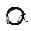 Kabel adaptér XLR samice / 2x XLR samec, délka 1 m,  černý
