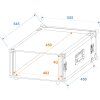 Rack Profi 4HE, hloubka 45cm, 9mm