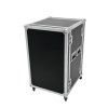 Rack Profi 15HE, hloubka 45cm, s kolečky, 9mm