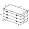 Transportní case pro 3x 4 LED Bar velikost L