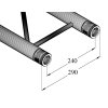 Alutruss BILOCK BQ2-210 2-way Cross Beam