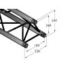 ALUTRUSS DECOLOCK DQ3-S2000 3-Way Cross Beam, černý