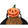 Halloweenská postava s dýňovou hlavou, s animacemi, k zavěšení,115 cm