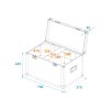 Roadinger Flightcase pro 2x LED THA-100F/THA-120PC