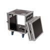 Rack Profi 10HE, hloubka 45cm, s kolečky, 9mm