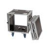 Rack Profi 10HE, hloubka 45cm, s kolečky, 9mm