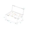 Roadinger Flightcase pro 4x LED THA-100F/THA-120PC na kolečkách