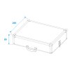 ROADINGER Flightcase 1x Easy Show