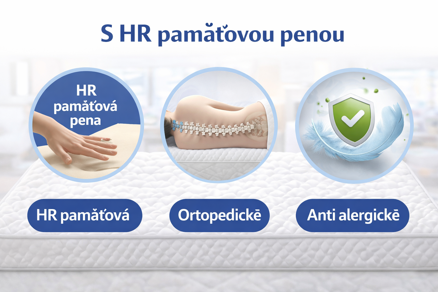 Špeciálne matrace HR Antialergické Ortopedické