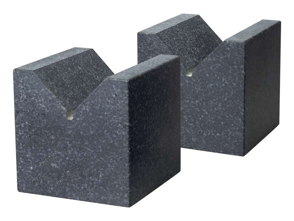 Prizmatické podložky V-bloky z granitu 100x100x100 mm / třída přesnosti 0