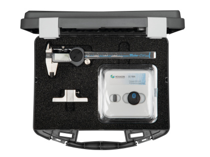 Sada měřicí techniky digitální / posuvné měřidlo 0 až 150 mm / hloubkoměrný můstek 75×6 mm