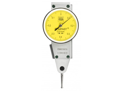 Úchylkoměr TESATAST páčkový boční s číselníkem / měřicí rozsah 0,8 mm / rozlišení 0,01 mm