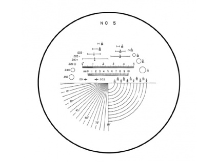 Měřicí škála typ 5 průměr 35 mm