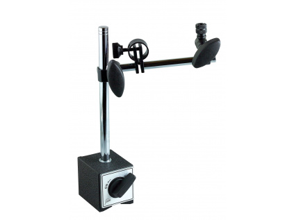Měřicí stojánek sloupkový s magnetickou základnou / celková délka ramen 110 mm / rozměry sloupku průměr 8 mm, délka 130 mm