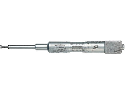 Mikrometr pro měření zápichů analogový 0 až 25 mm / průměr doteku 6,5 mm
