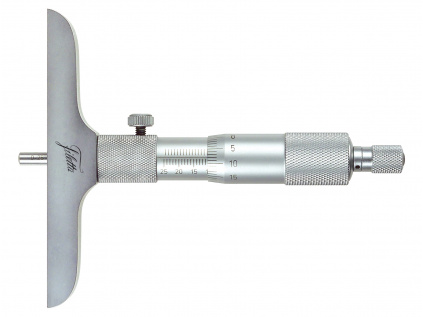 Mikrometrický hloubkoměr analogový 0 až 300 mm / typ doteku kulový / měřicí základna 101,5 mm