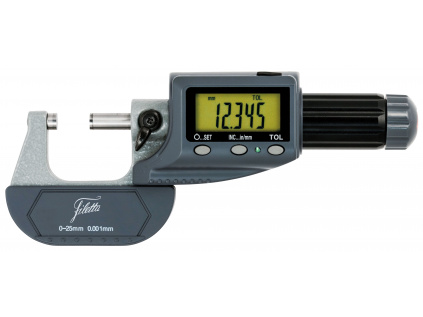 Třmenový mikrometr s indikací tolerančního pole digitální 25 až 50 mm IP54