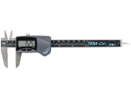 Posuvné měřidlo TESA-Cal digitální 0 až 150 mm IP67 / hloubkoměr kulatý