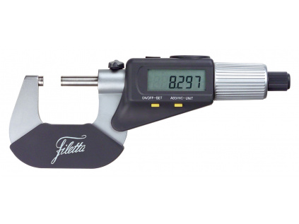 Třmenový mikrometr s dvojitým displejem digitální 0 až 30 mm