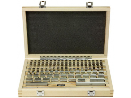 Koncové měrky z karbidu wolframu v sadě 87 kusů / třída přesnosti 1