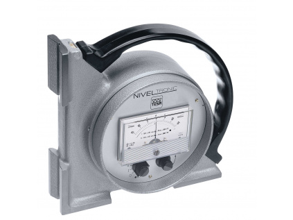 Sklonoměr TESA Niveltronic úhlový analogový / rozměry základen 200x45 mm