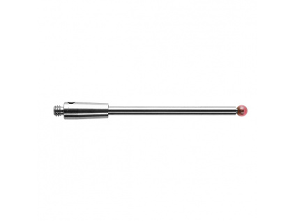 M2 dotek s rubínovou kuličkou průměr 1,5 mm, dřík z karbidu wolframu, L 30 mm, efektivní účinná délka (EWL) 22,5 mm
