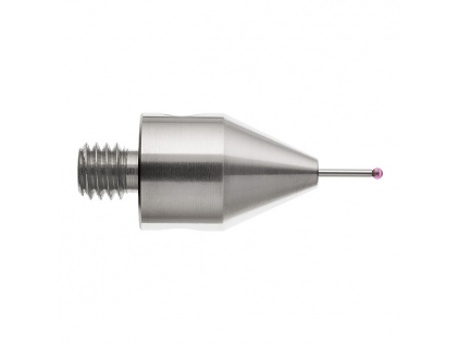 M5 dotek s rubínovou kuličkou průměr 1 mm, dřík z karbidu wolframu, L 20 mm, efektivní účinná délka (EWL) 5 mm