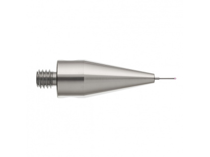 M5 dotek s rubínovou kuličkou průměr 0,5 mm, dřík z karbidu wolframu, L 30 mm, efektivní účinná délka (EWL) 4 mm
