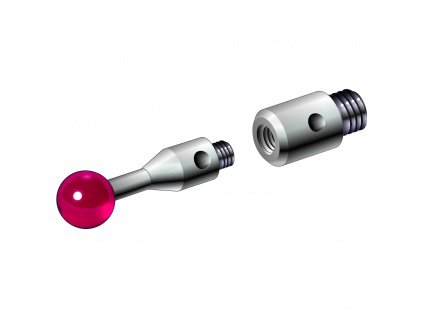 M3 / M2 závitový adaptér, nerezová ocel, L 5 mm